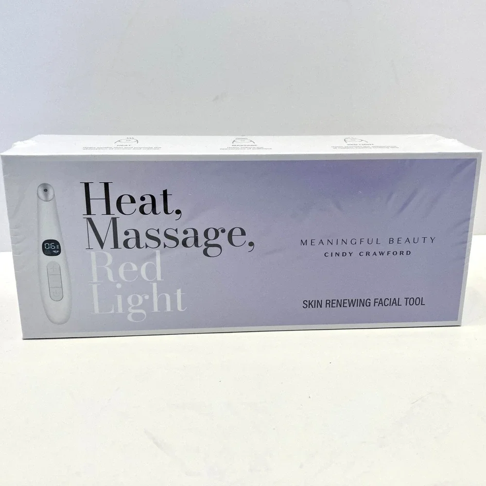 Meaningful Beauty Skin Renewing Facial Tool Heat Massage Red‎ Light New Sealed